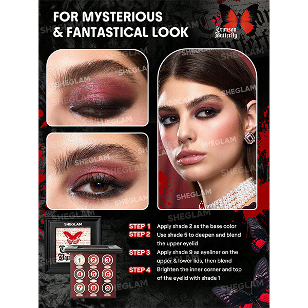 پالت سایه پروانه ای شیگلم Sheglam Butterfly Cursed Chrysalis Eyeshadow Palette
