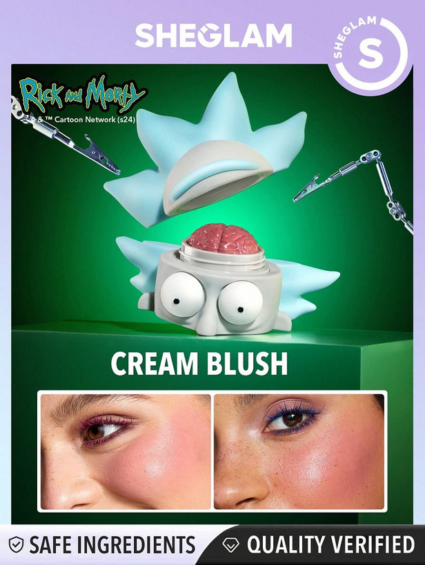 رژگونه شیگلم مدل ریک اند مورتی رنگ Baby Pink