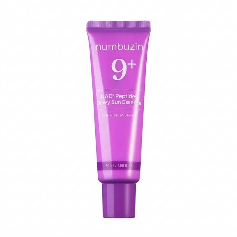 اسنس ضد آفتاب ضد چروک و جوانساز پوست نامبوزین Numbuzin مدل NAD Peptides Dewy Sun Essence حجم 50ml