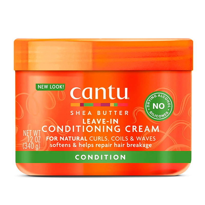 کرم نرم کننده مو حاوی شی باتر کانتو Cantu مدل Leave In Conditioning Cream حجم 340g