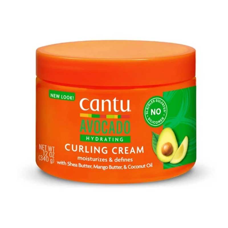 کرم فر کننده آبرسان حاوی آووکادو کانتو Cantu مدل Avocado Hydrating Curling Cream حجم 340g