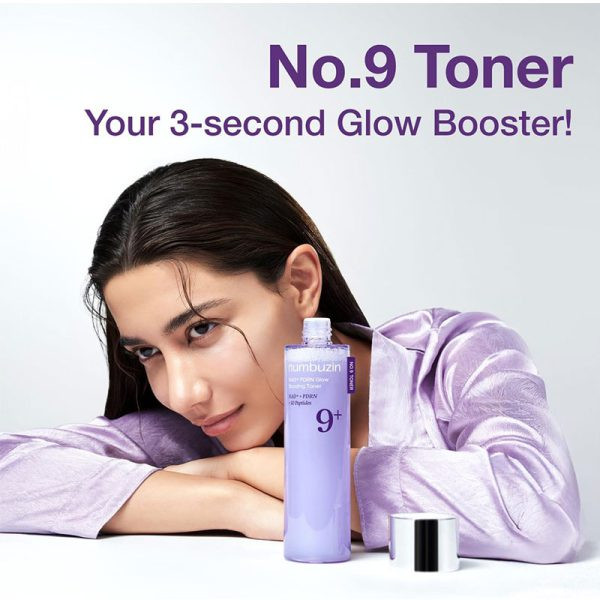 تونر پپتاید PDRN و +NAD شماره No.9 درخشان تقویت کننده و ضد چروک نامبوزین Numbuzin مدل Glow Boosting Toner حجم 150ml
