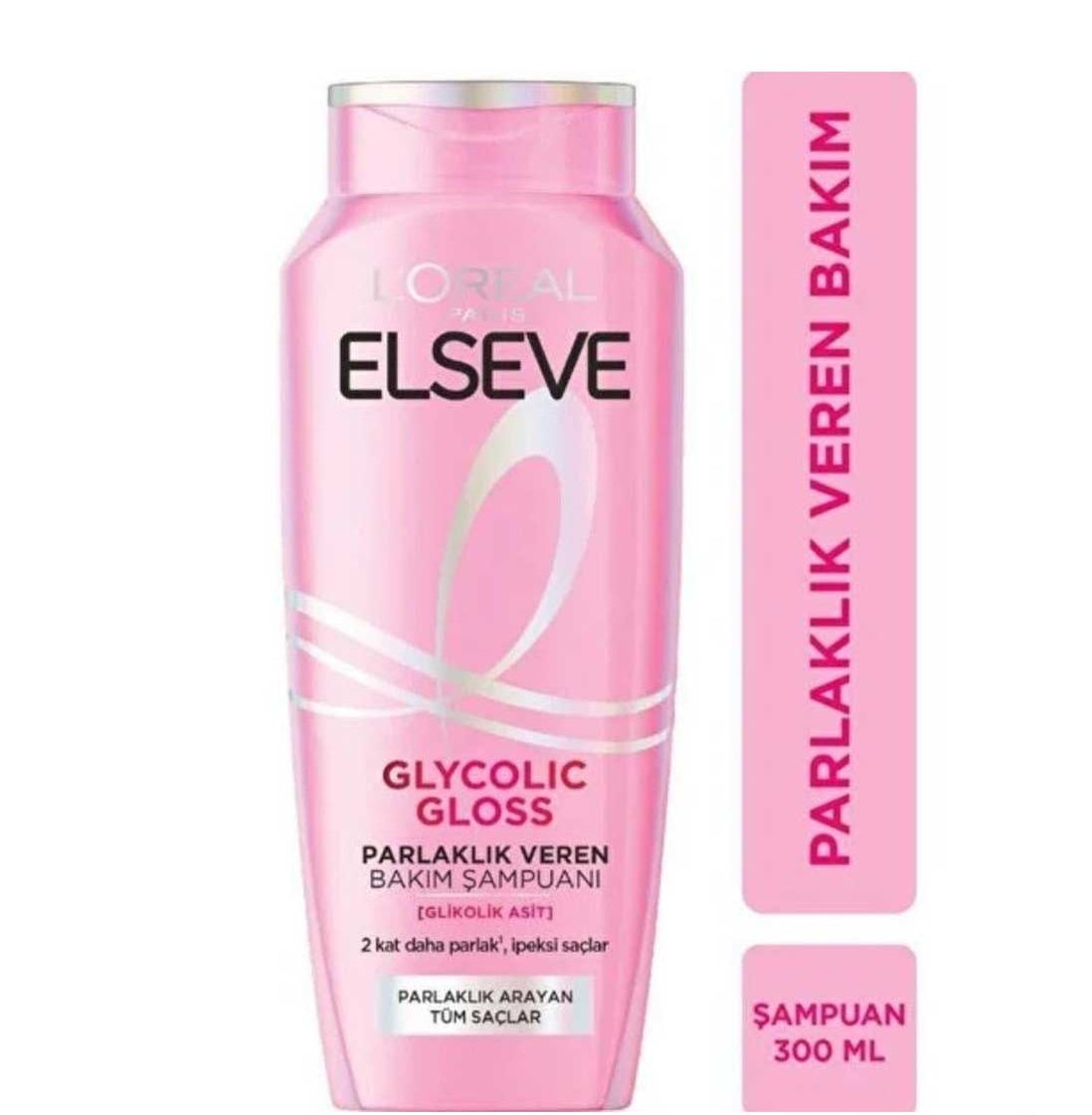 شامپو درخشان کننده مو لورال Loreal مدل Glycolic Gloss حجم ۳۰۰ میل