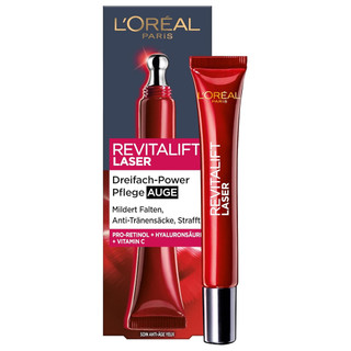 دور چشم جوانساز روشن کننده و ضد پف لورال 15 میل L ‘Oréal Paris Revitalift Laser X3 Eye Cream