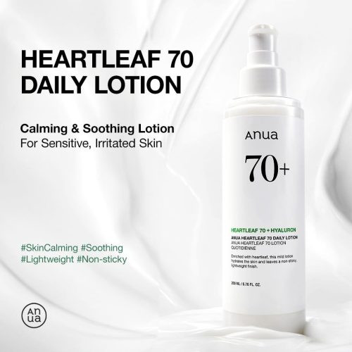 لوسیون آبرسان آنوا Anua مدل 70% Heartleaf حجم 200 میل_پوست خشک